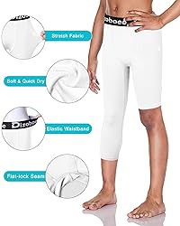Dizoboee Youth Boys Compression Pants One Leg 3/4