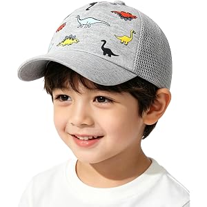 Toddler Baseball Cap Boys - Adjustable Kids Sun Hat Summer Outdoor Cap | Adjustable toddler baseball cap for boys, lightweigh
