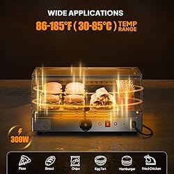 ROVSUN Food Warmer Pizza Warmer Countertop, Food