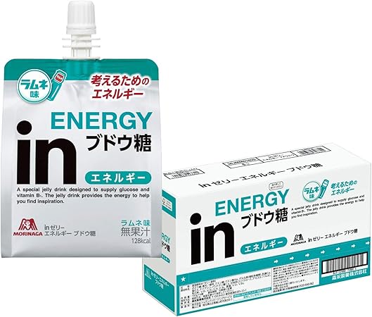 Amazon Inゼリー エネルギー ブドウ糖 ラムネ味 180g 6個 考えるエネルギー補給 10秒チャージ ぶどう糖30g ビタミンb1配合 ウイダー ドラッグストア