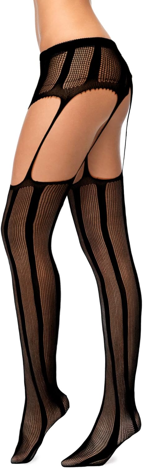 6 Pairs Women Fishnet Thigh-High Stockings Tights Suspender Pantyhose Stockings for Valentine's Day at  Women’s Clothing store