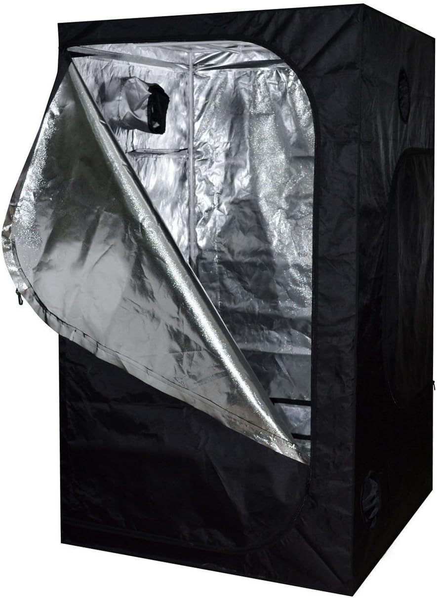 Smartbuy247 NEW 48"X48"X78" Grow Tent Bud Dark Green Room Hydroponics Box Mylar Silver!!