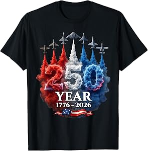250 Years American 250th USA Patriotic 4th of July T-Shirt