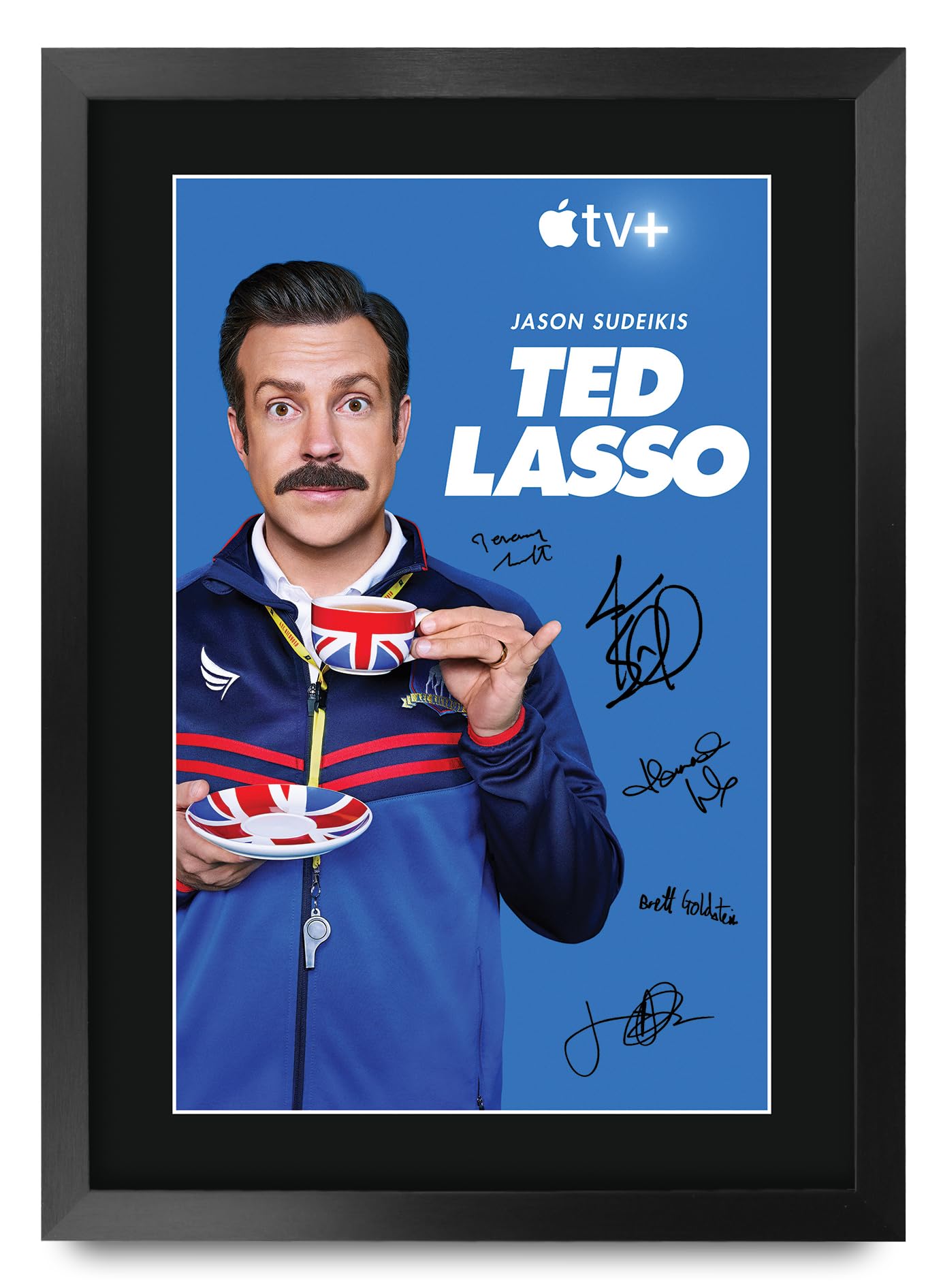 HWC Trading FR A3 Ted Lasso Gifts Printed Signed Autograph Poster for TV Memorabilia Fans - A3 Framed