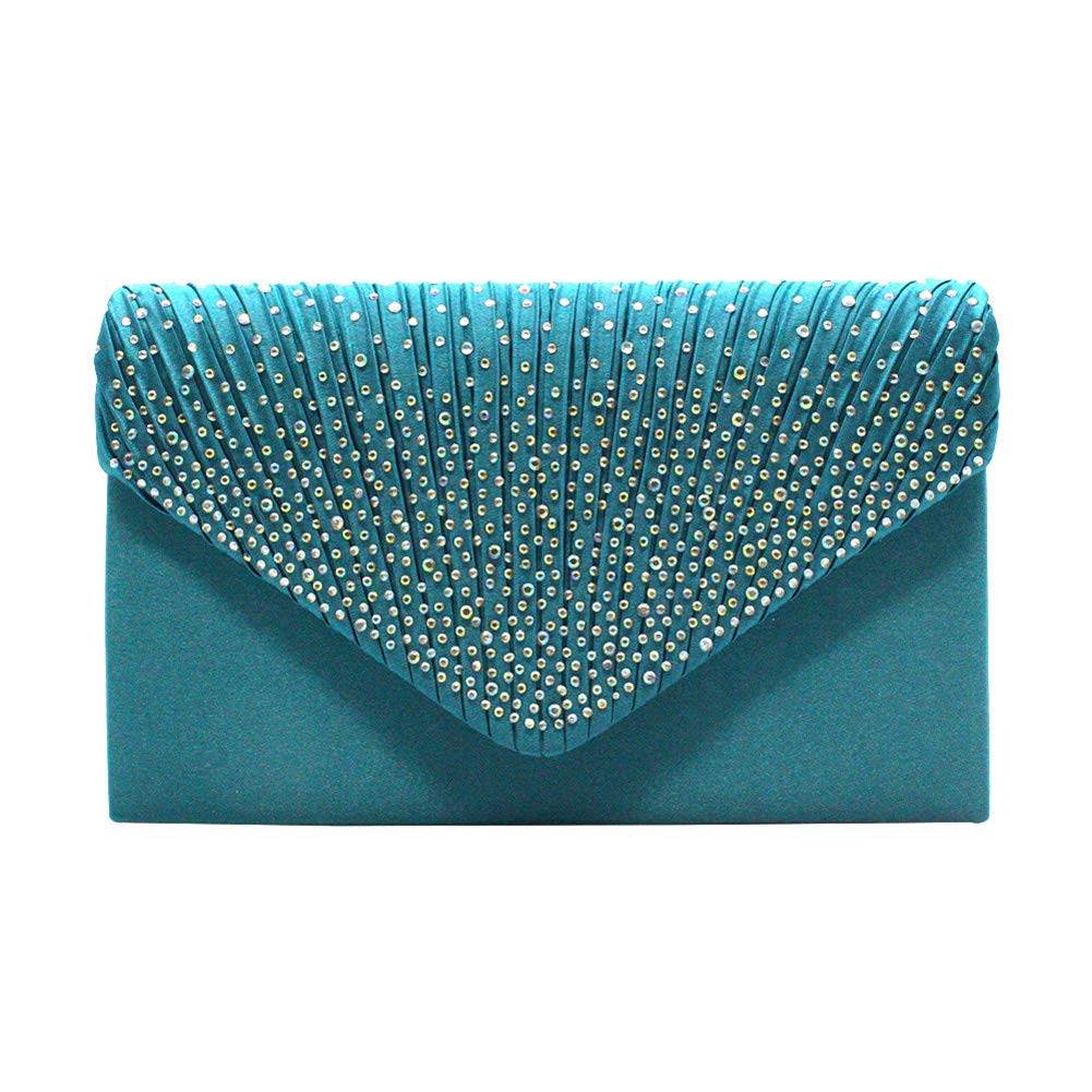 Dreneco Ladies Diamond Envelope Clutch Bag Evening Party/Bridal Wedding/Hand Bag