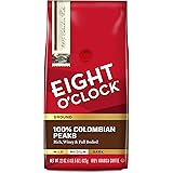 Eight O'Clock Coffee 100% Colombian Peaks, Medium Roast, Ground Coffee, 22 Ounce (Pack of 1), 100% Arabica, Kosher Certified