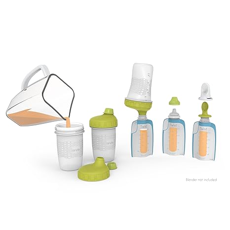 Amazon Com Kiinde Foodii Baby Food Storage Starter Kit Squeeze
