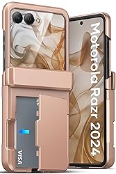 ATATOO for Motorola Razr 2024 Case with Card Holder