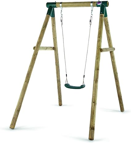 wooden single swing set