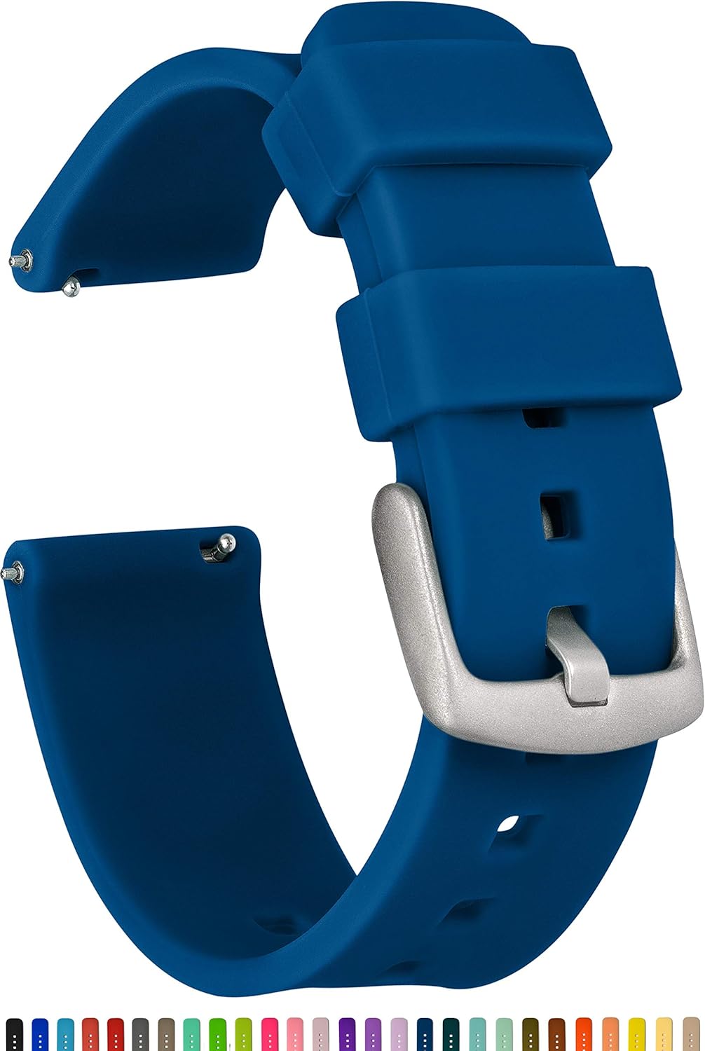 fossil 22mm silicone watch band