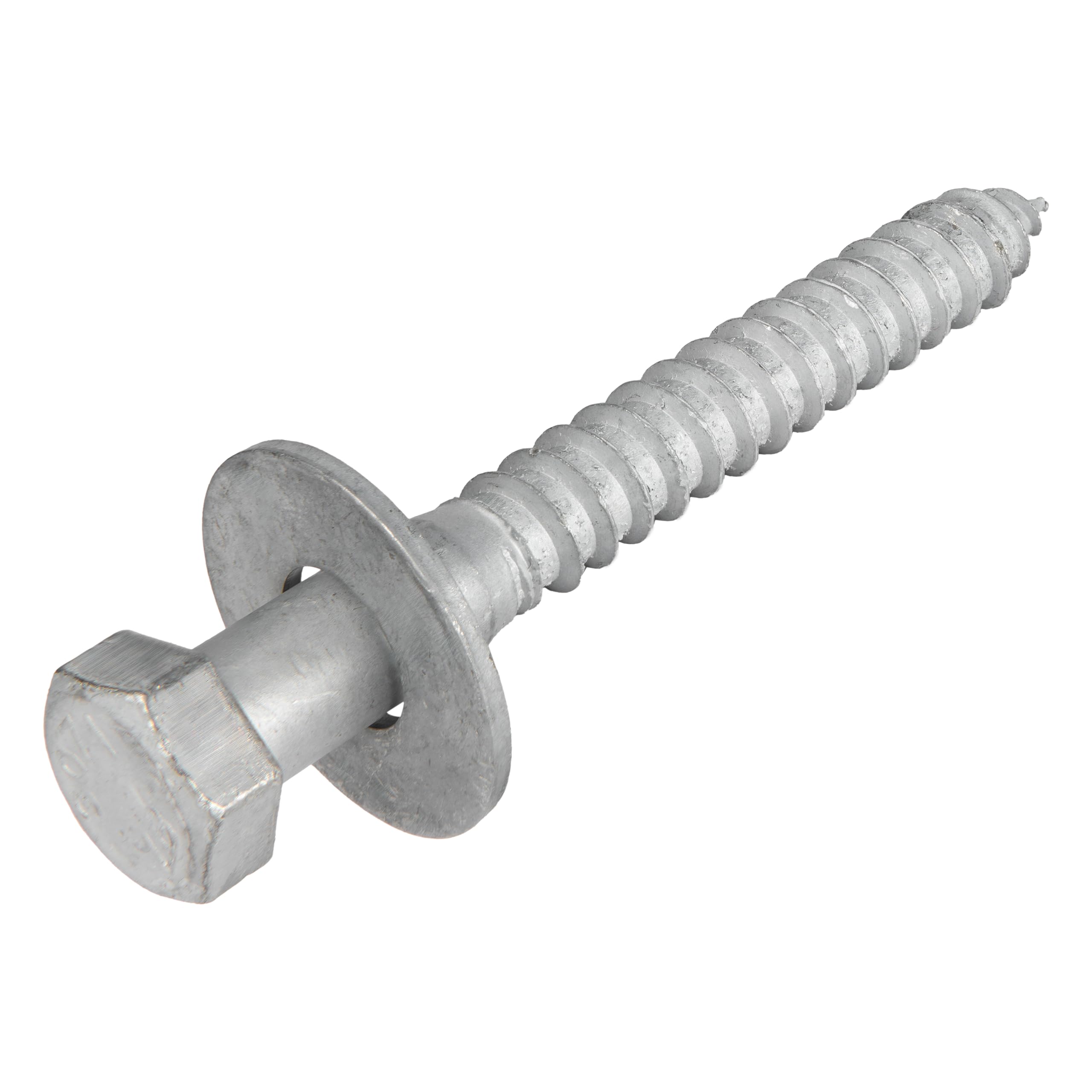 Photo 1 of 1/2 x 3-1/2 (25 Pack) Lag Screw Kit, 25 Screws and 25 washers, Hot Dip Galvanized, Meets ASME B18.2.1 Industrial/Commercial Grade by Makers Bolt
