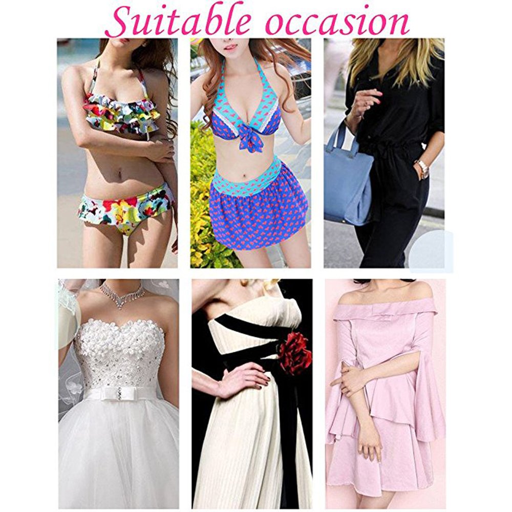 URSMART Pasties Womens Reusable Silicone Nipple Covers adhesive silicone pasties (6 set color)