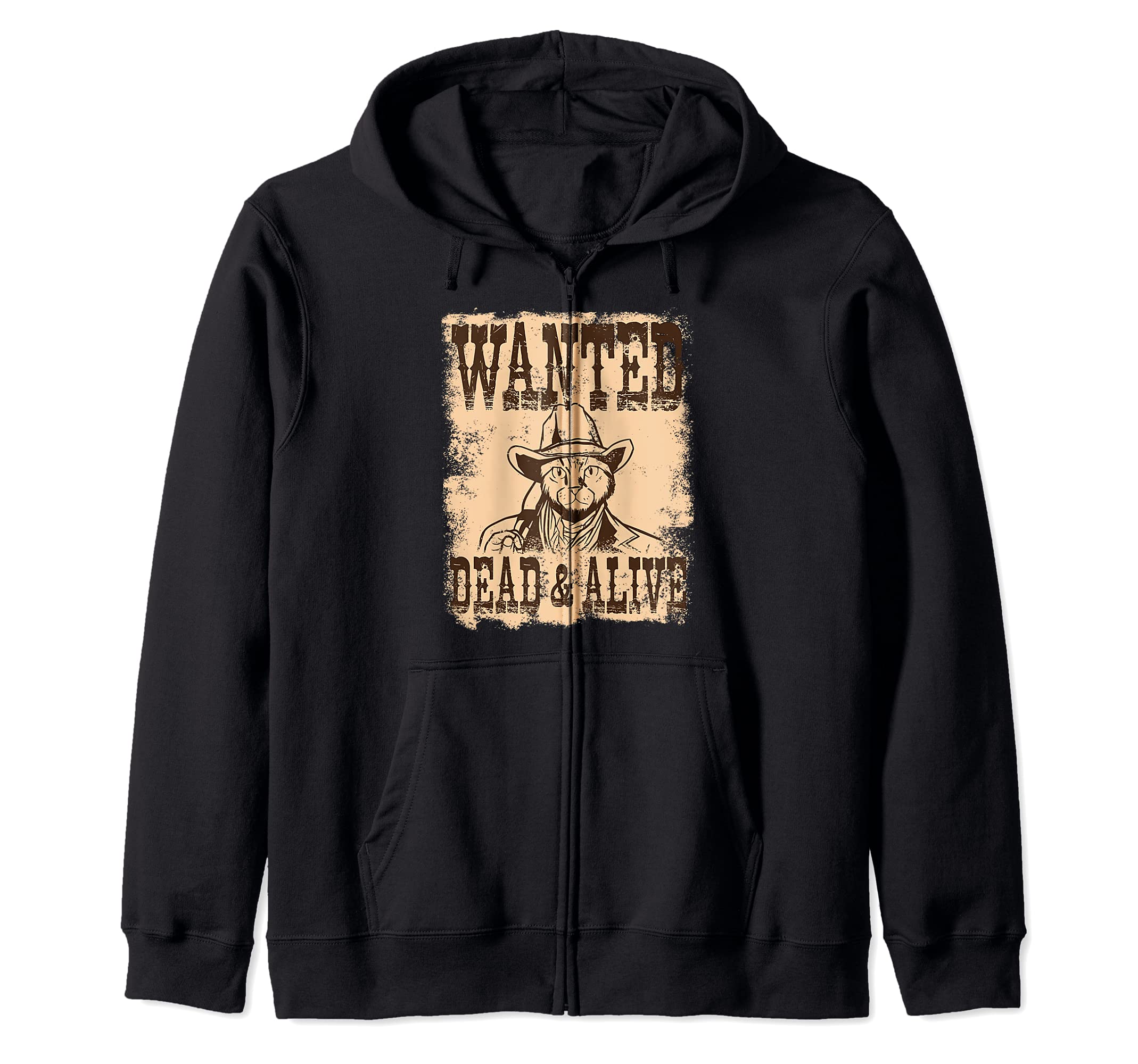 Schroedinger's Cat - Vintage western Zip Hoodie