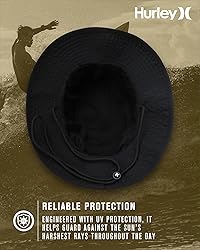 Hurley Men's Boonie Hat - Moisture Wicking and