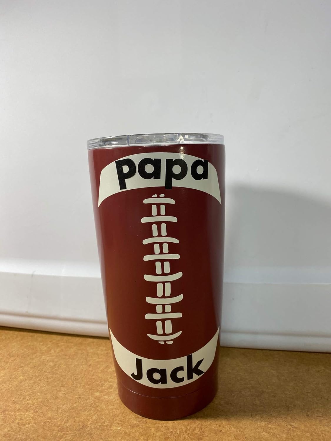 Personalized Stainless Steel Sports Tumbler Football Cup