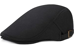 WETOO Men's Flat Cap Gatsby Newsboy Lvy Irish Hats Driving Cabbie Hunting Cap