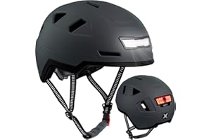 XNITO Bike Helmet with LED Lights - Urban Bicycle Helmet for Adults, Men & Women - CPSC & NTA-8776 Dual Certified - Class 3 E-Bikes, Scooters, Onewheel, Commuter, Mountain