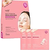 Epielle Deep Hydration BioCollagen Mask 3 Count, Overnight Hydrogel Facial Mask with 500DA Ultra-Low Molecular Collagen, Hyaluronic Acid & Galactomyces Ferment Filtrate, Korean Skin Care