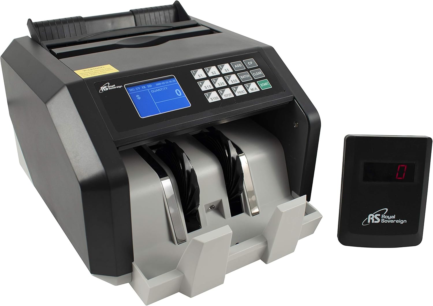 Royal Sovereign High Speed Money Counting Machine, with UV, MG, IR Counterfeit Bill Detector & Value Counting (RBC-ES250) : Office Products