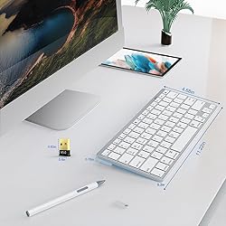 Slim Bluetooth Keyboard Mini Wireless Keyboard for