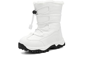 UBFEN Kids Snow Boots for Boys Girls Waterproof Warm Winter Outdoor Activities Shoes Slip Resistant Zipper Closure (Toddler/Little Kid/Big Kid)