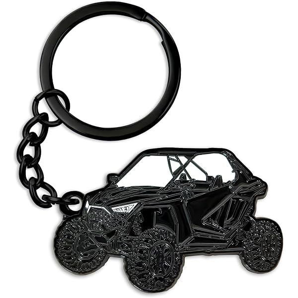UTVDistribution Polaris RZR Keychain - Flexible Rubber Keychain With 3D Raised Logo, Choose Your Color