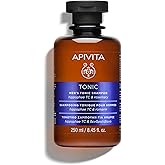 APIVITA Tonic Men's Shampoo for Thinning Hair | Strengthens, Prevents Hair Thinning & Promotes Hair Growth with Hippophae Tonic Complex, Rosemary & Propolis, Silicone-Free