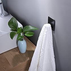 DELITON Adhesive Hooks - 4 Pack Towel/Coat Hooks
