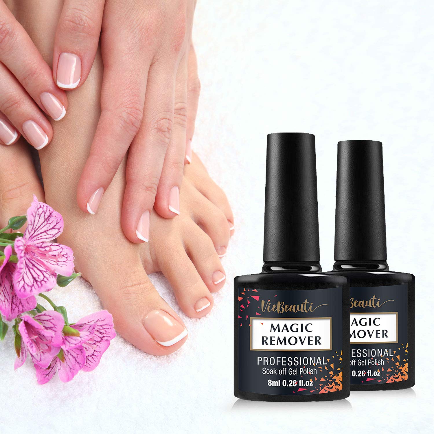 VieBeauti New Professional Magic Gel Nail Polish Remover, Lift Soak-Off Gel Nail Polish Easily. 2Pcs : Beauty