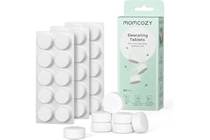 Momcozy Official Descaling Tablets, Compatible KleanPal Pro Baby Bottle Washer, Descaler for Milk & Limescale Removal, 30 Count