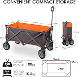 Portal Festival Camping Trolley Cart Folding Beach Wagon 100KG Capacity view 7