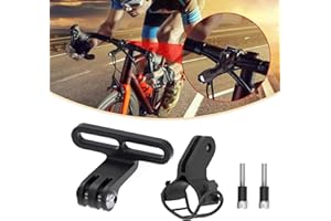 BIKOOCO Bike Handlebar Stem Mount Rack - Bike Mount Action Camera Mount，Metal Bike Stem Camera Mount with Flashlight Holder