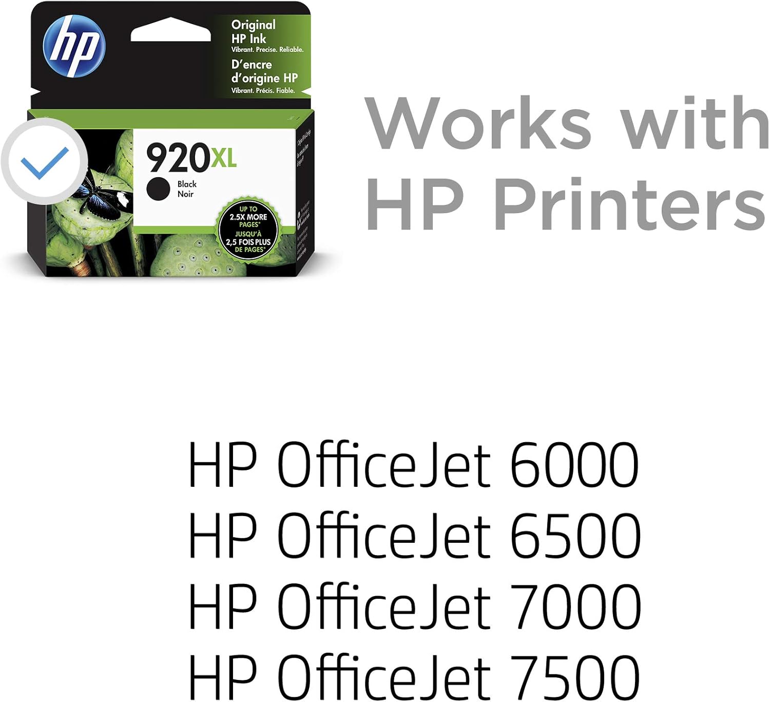 HP 920XL High Yield Black Original Ink Cartridge - 1 Each (CD975AN), 920 XL - Image 3