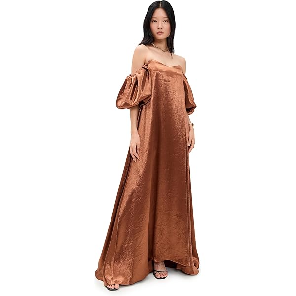 fitted lace wedding dress PALMER OFF SHOULDER MAXI DRESS main image 1