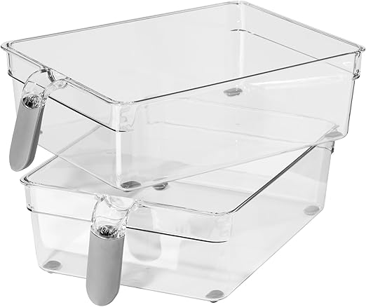 Amazon Com Oggi 5158 Set Of 2 Refrigerator And Pantry Clear