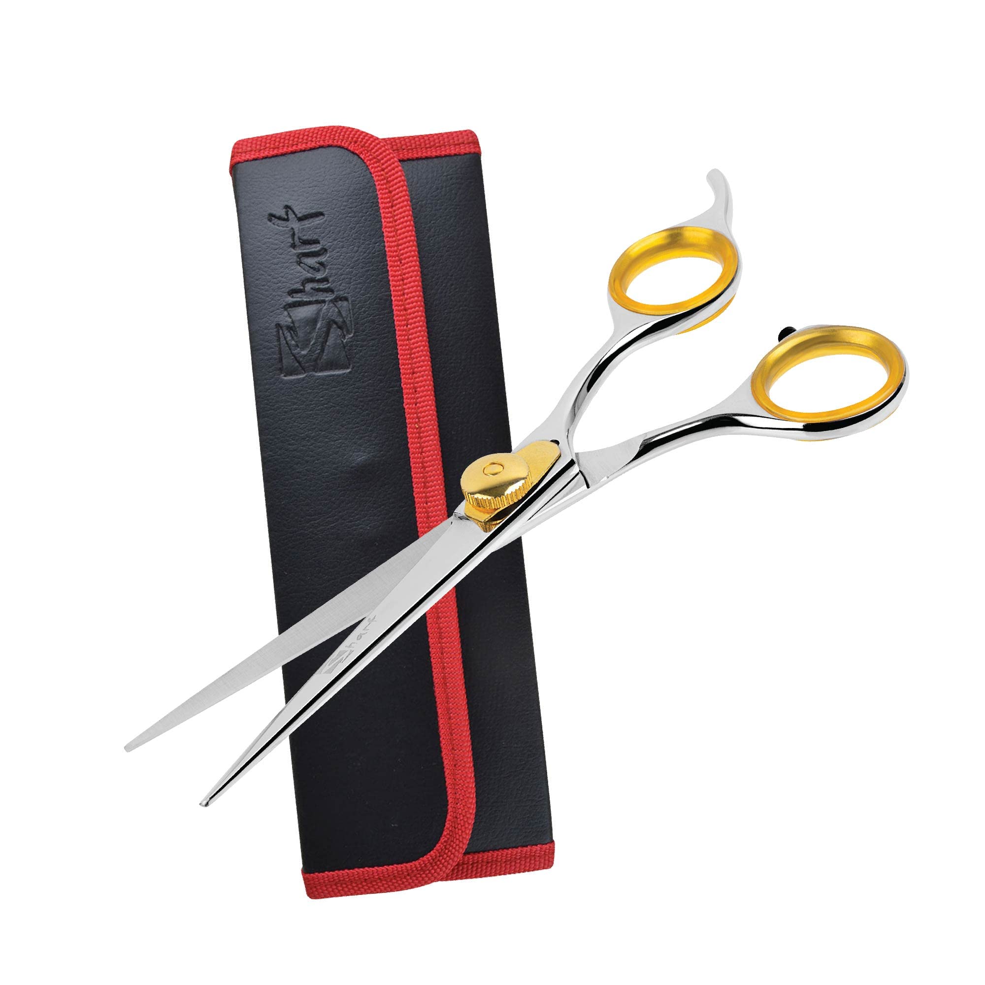 Sharf Gold Touch Pet Grooming Shear, 6.5 Inch Straight Grooming Scissors,