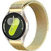 Milanese Metal Bands for Samsung Galaxy Watch 7 6 5 4 Band 40mm 44mm/Watch 6 4 Classic Bands 46mm 42mm 47mm 43mm/5 Pro/3 41mm/FE/Active 2 Men/Women,20mm Stainless Steel Mesh Loop Magnetic Strap Correa