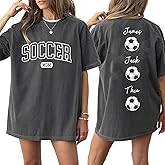 GABITA Personalized Soccer Mom Shirt, Custom Soccer Mama Shirts, Game Day Soccer Sport Mom Tshirts Hoodie for Women