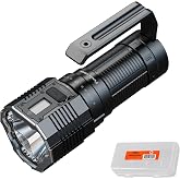 Fenix LR60R 21,000 Lumen 1187-Yard Rechargeable Search Flashlight | Spotlight &amp; Floodlight, Mechanical Rotary Switch, OLED Smart Display, 10 Brightness Levels
