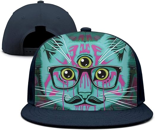 trippy flat bill hats