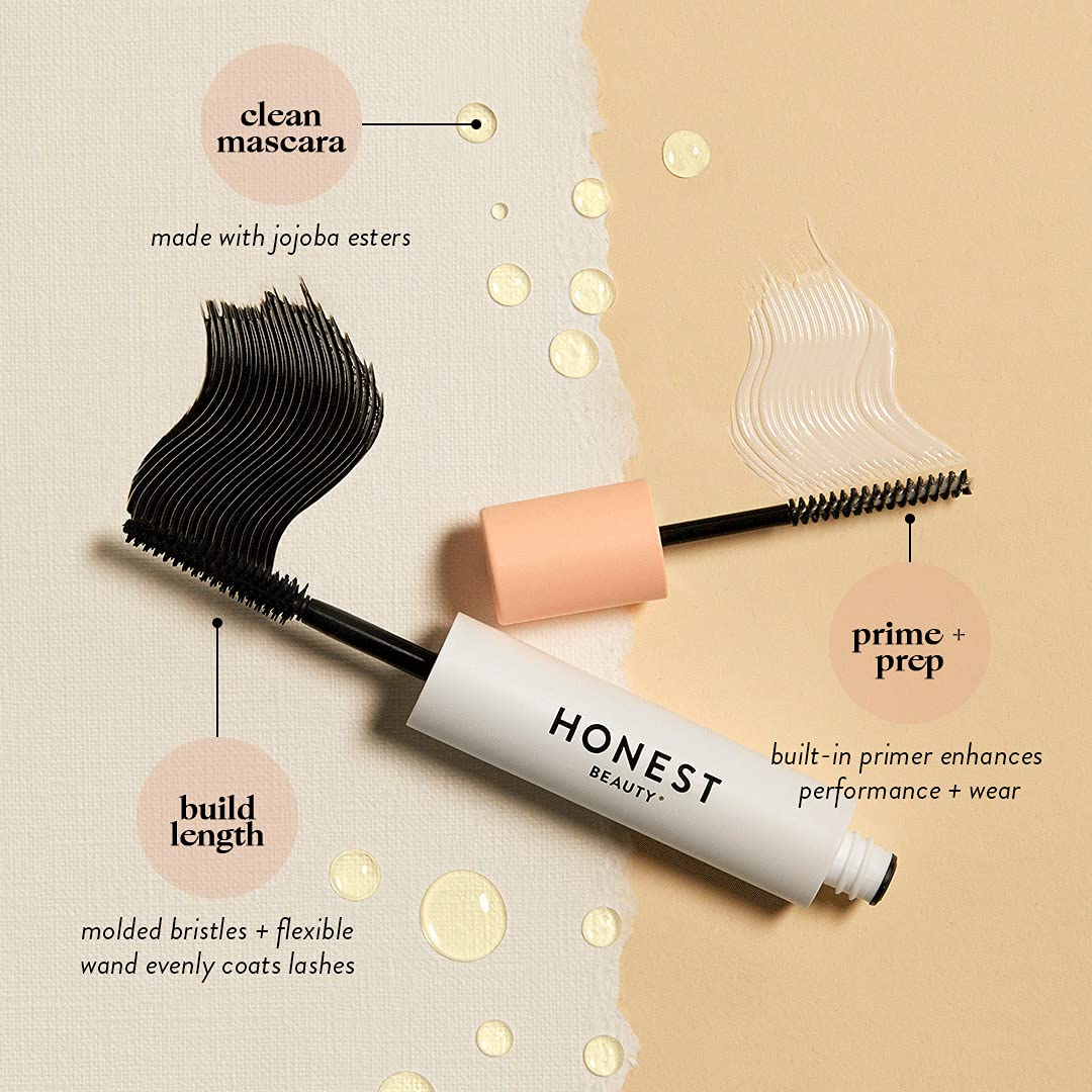 Honest Beauty Fresh Face Bestsellers Kit | Exclusive | Gentle Gel Cleanser, Hydrogel Cream, Extreme Length Mascara + Primer, Tinted Lip Balm, Makeup Remover Wipes | Vegan + Cruelty free
