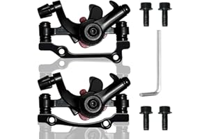 SYIGICE 2PCS Bike Brakes, Aluminum Alloy Bicycle Disc Brake, Universal Front and Rear Mechanical Disc Brake Calipers Clamp fo