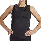 Zoot Women's Core Tri Tank, Performance Triathlon Race Tank Top, UPF 50+ Fabric, Rear Pockets, Mesh Panels, & Cam Lock Zipper