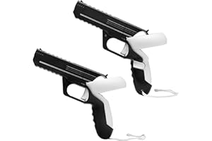 YRXVW Weighted PistoI Grip VR Stock Controller Accessories for Oculus Quest 2, Controller Grips, Enhanced FPS Games Experience Holding Feels, Anti Slip Handle Shell Cover Protector