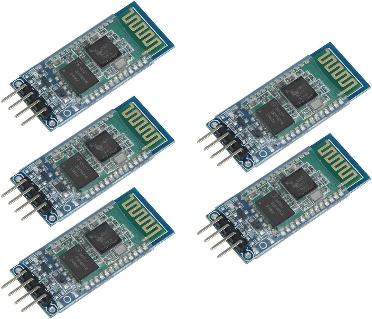 5pcs HC-06 HC06 Wireless Bluetooth Module with Slave Base, Gold