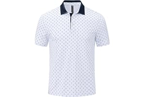 JHMORP Men's Golf Polo Shirts Short Sleeve Moisture Wicking Quick Dry Sports T-Shirts