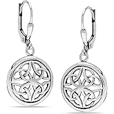 LeCalla Women's Drop & Dangle Earrings | 925 Sterling Silver Leverback Earrings | Lightweight Teardrop Lever Back Drop Dangle Earring for Women