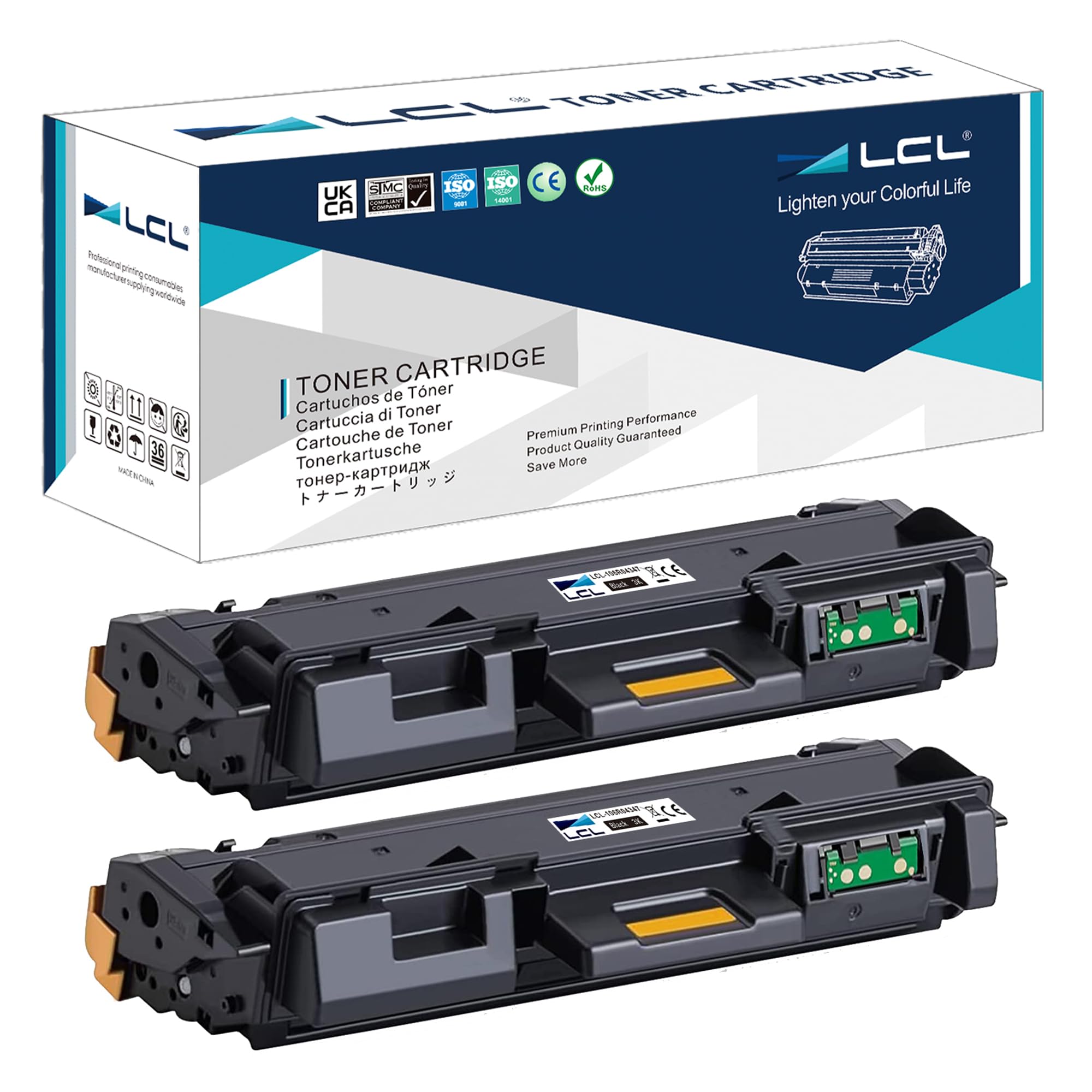 LCL 106R04347 B210 B205 B215 3K Compatible Toner Cartridge Replacement for Xerox B215 B210 B205 (1 Black)