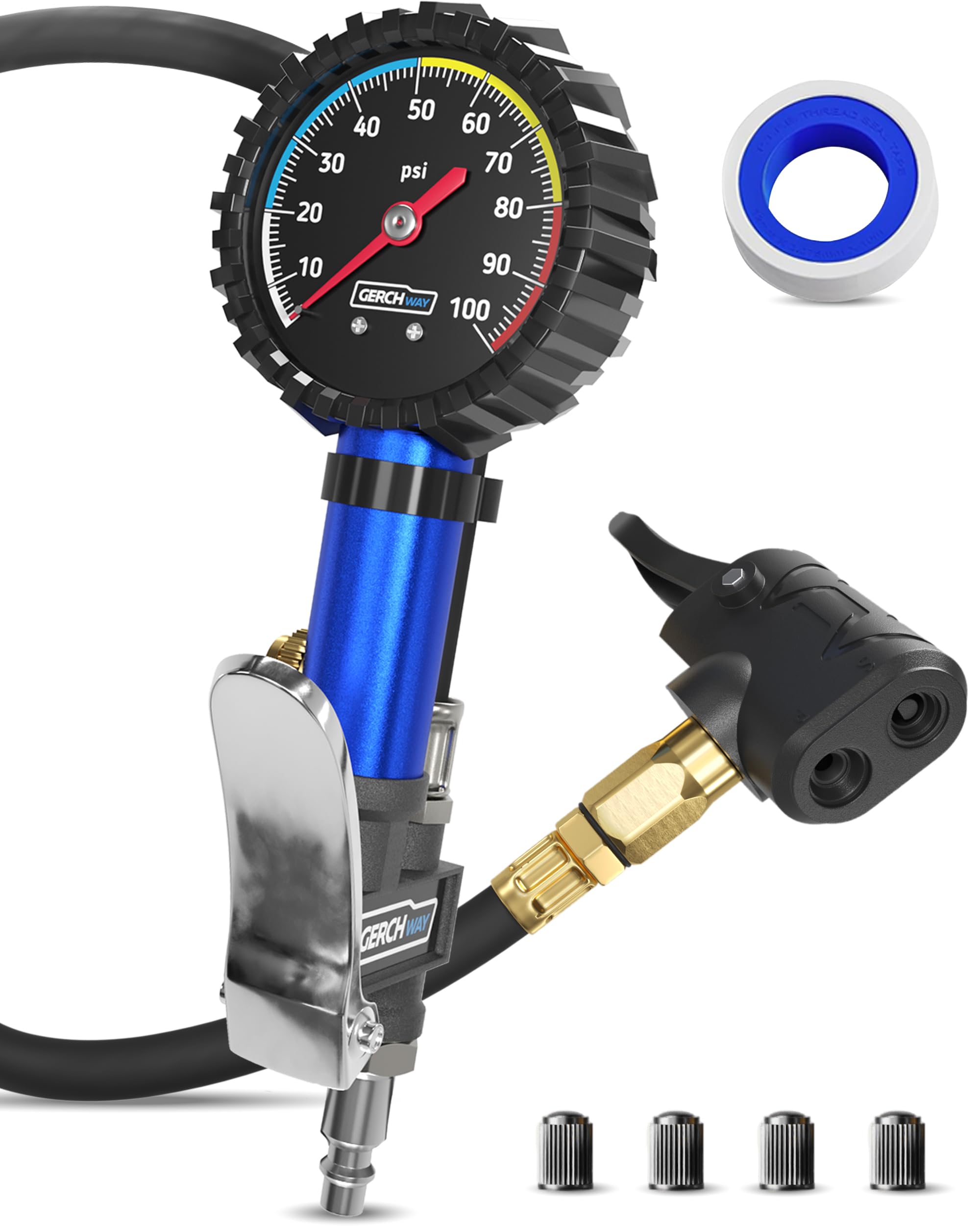 Presta Valve Air Pressure Gaugenull