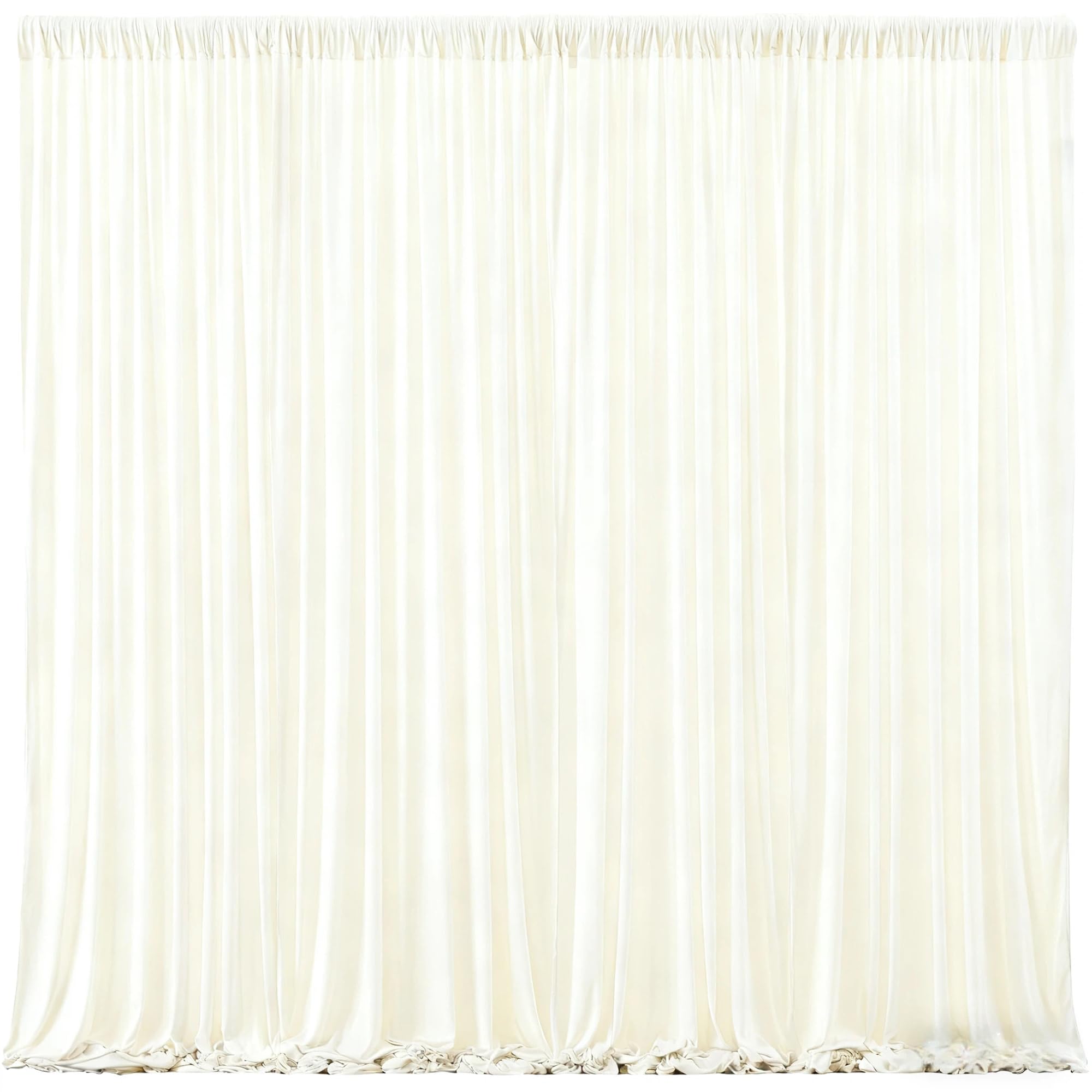 Photo 1 of Beige Backdrop Curtains-Wrinkle-Free Polyester Photography Drapes Party Curtain Background for Baby Shower Wedding Decorations- 40 X10FT (Beige)
